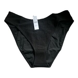 J. Crew sunny crochet bikini bottom black L